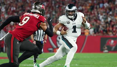 Eagles, Jalen Hurts to put improved blitz pickup to test vs. Buccaneers