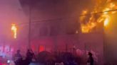 Watch: 70 firefighters tackle huge warehouse blaze in West Oakland