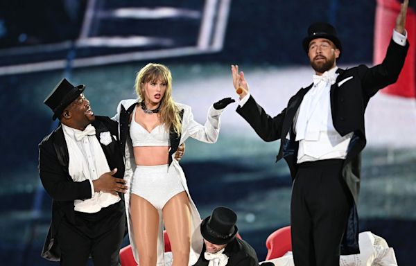 Travis Kelce Joins Taylor Swift Onstage During Night 3 of London Eras Tour: See the Sweet Moment!