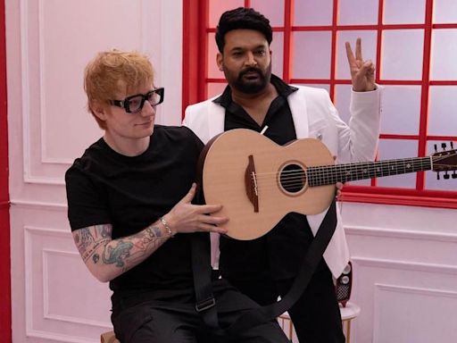 Ed Sheeran strikes the crazy fun chords on The Great Indian Kapil Show