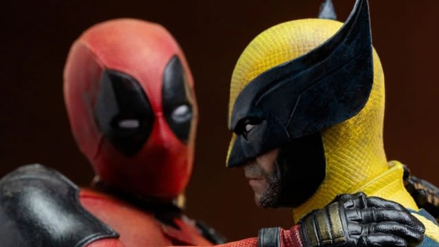 Deadpool & Wolverine (and Dogpool) Statue Brings Movie Bromance Alive