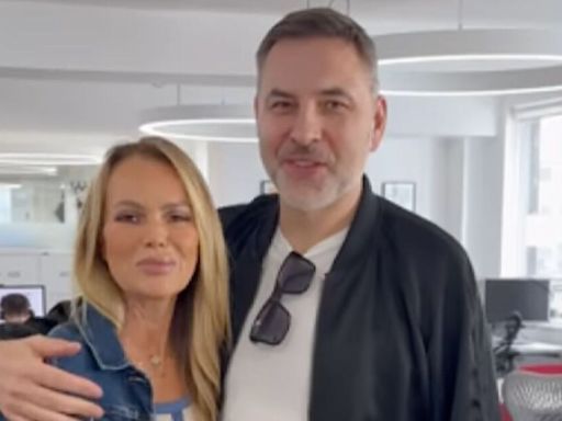 Amanda Holden reunites with David Walliams as fans 'distracted' over same thing