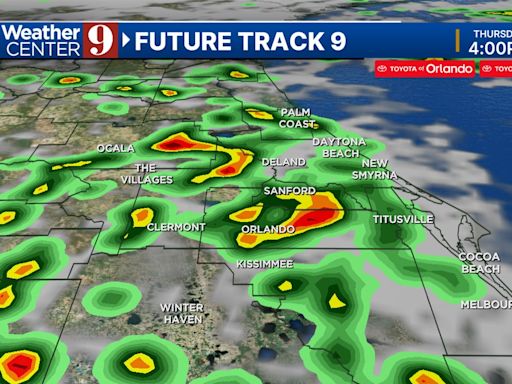 Stalled front increases rain, storm chances Thursday in Central Florida