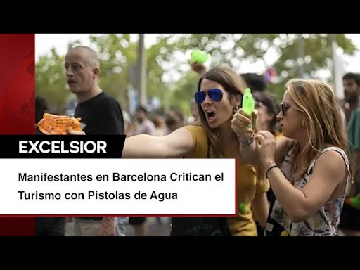 Ministro de Turismo español condena el uso de pistolas de agua contra los turistas en Barcelona