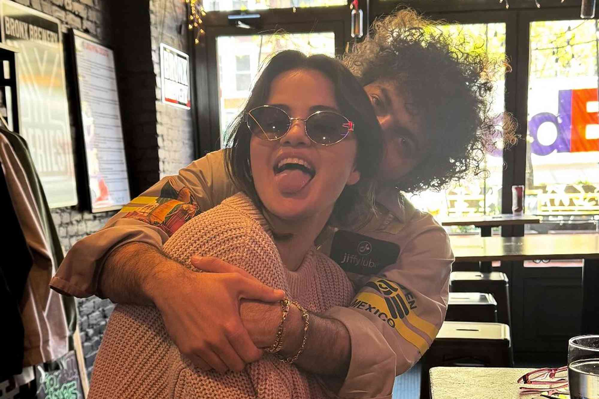 Selena Gomez Makes a Silly Face as She Cuddles Up to Boyfriend Benny Blanco in Sweet New Photo