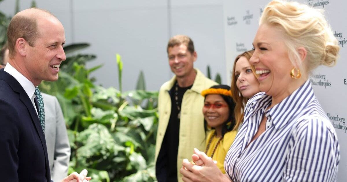 William hangs out with Hannah Waddingham and Stella McCartney at Earthshot event