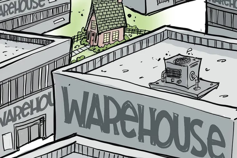 Warehouse row | Editorial Cartoon