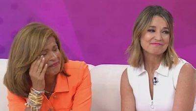 Hoda Kotb wipes away tears during interview with Jennifer Garner