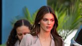 Kendall Jenner sports a blazer without anything underneath for campaign