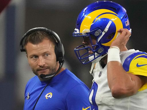 Watch: Stafford couldn’t believe how long McVay rambled during this play call