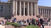 Dozens gather at Capitol to protest DHS, demand reforms