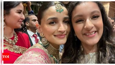 ...daughter Sitara shares a fan-girl moment with Alia Bhatt from Anant-Radhika's wedding; don't miss birthday girl Katrina Kaif | Hindi Movie News - Times of India