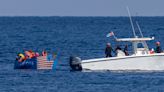 Raft with US flag caught in plain view off Havana coast