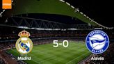 Real Madrid suma tres puntos tras pasar por encima de Alavés 5-0