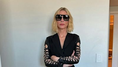 Cate Blanchett's Vintage Jacket Look Takes Bondage to the Boardroom