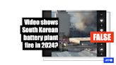 Old video shows explosion in Beirut in 2020, not South Korean factory fire