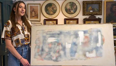 Bargain hunter buys blurry painting at French flea market for £34 - and it's worth £10,000