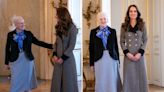 Kate Middleton's viral shuffle toward Queen Margrethe II may be a sign she was 'daunted' by the Danish monarch, a royal commentator says