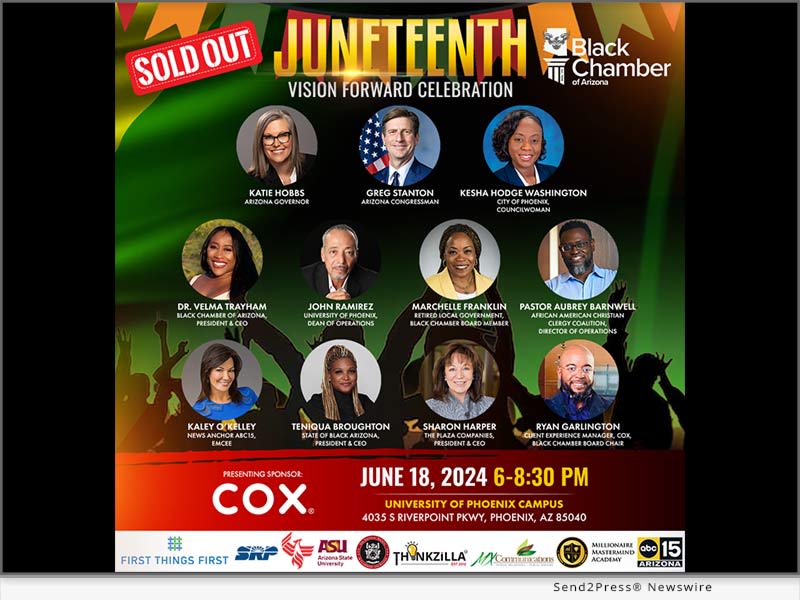 Black Chamber of Arizona to Host 2024 Juneteenth Vision Forward Celebration presented by Cox Communications