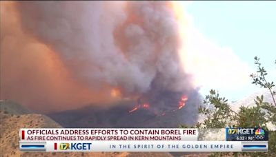 ‘This is going to be a fight for a while’: Firefighters work vigorously to contain the Borel Fire