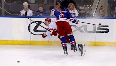 Martin Necas Believes Rangers' Jacob Trouba Tried to Elbow Him in Head