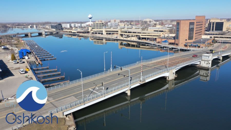 Closing dates and times announced on 4 Oshkosh bridges for the week of May 6