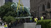 Chicago Art Institute's lions head for a steam and a wax, Field Museum dinosaur goes to the dumpster