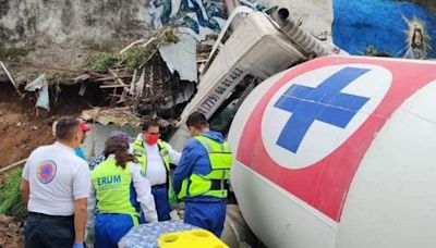 Accidente con Revolvedora de Concreto en Álvaro Obregón