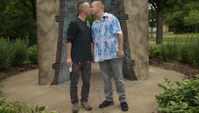 Russian trans man who fled to Minnesota reunited, remarried to his husband