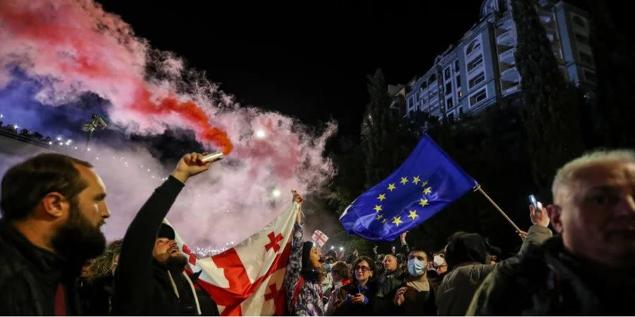 EU proposes to cancel visa-free regime and impose other sanctions on Georgia over law on 'foreign agents' - FT