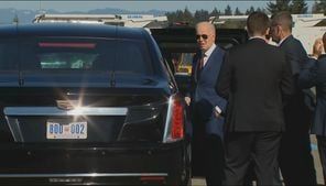 President Biden arrives in Seattle; protesters amass near Biden’s motorcade