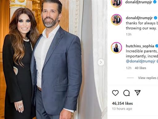 Donald Trump Jr. comparte fotos celebrando otro aniversario con Kimberly Guilfoyle: ¿Cuándo es la boda?