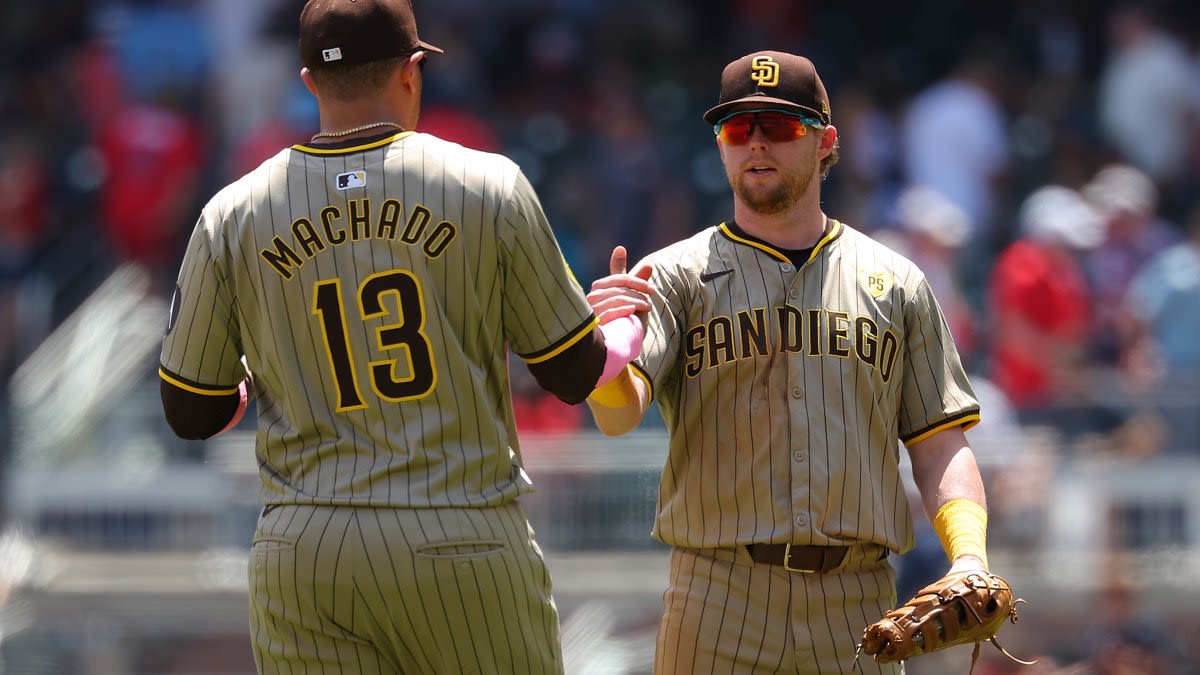 San Diego Padres split doubleheader thanks to come from behind win over Braves