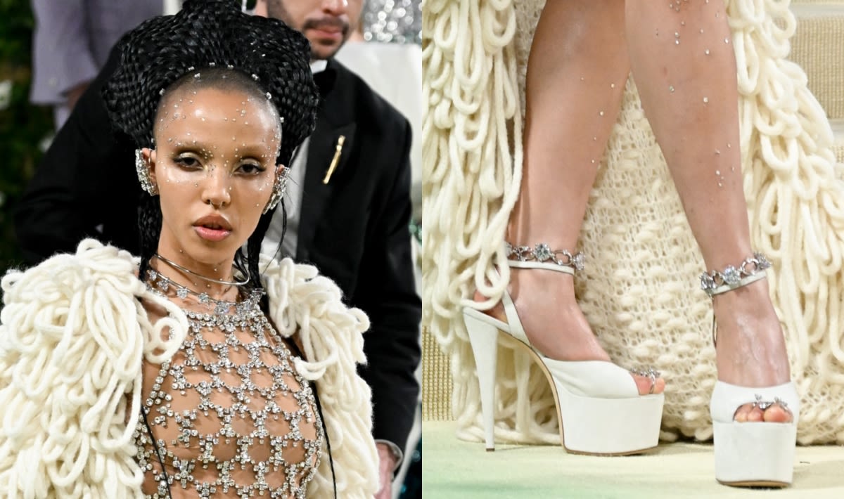 Here’s How FKA Twigs Added Some Glitz to Soaring White Platform Shoes at Met Gala 2024 Red Carpet