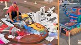 See the artists 3D painting now at Cornell Complex