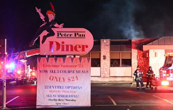 Peter Pan Diner in Bay Shore damaged by overnight fire