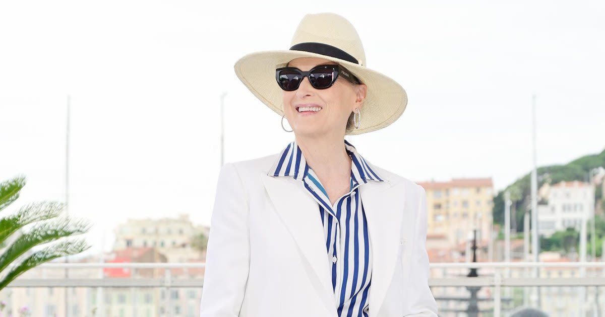 Meryl Streep Dons All-White Nancy Meyers-Inspired Looks at Cannes