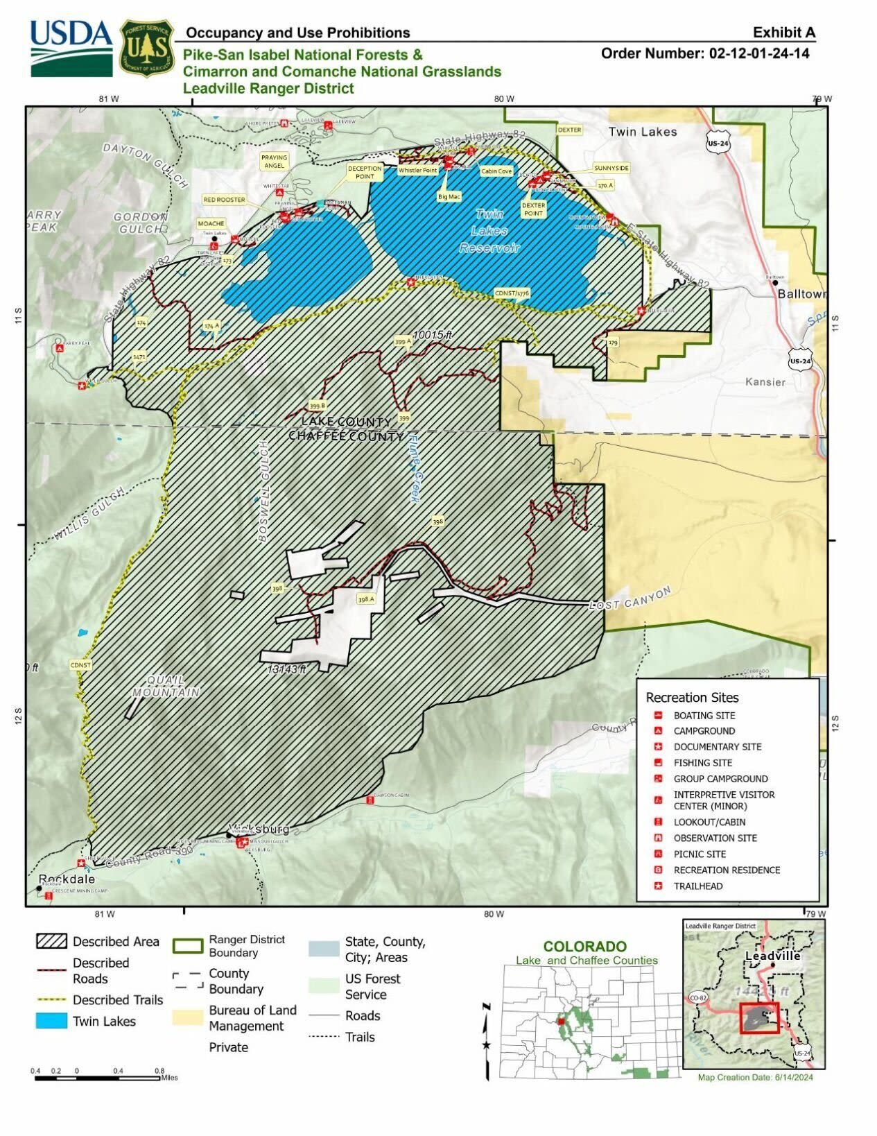 Interlaken fire south of Twin Lakes nears 100% containment