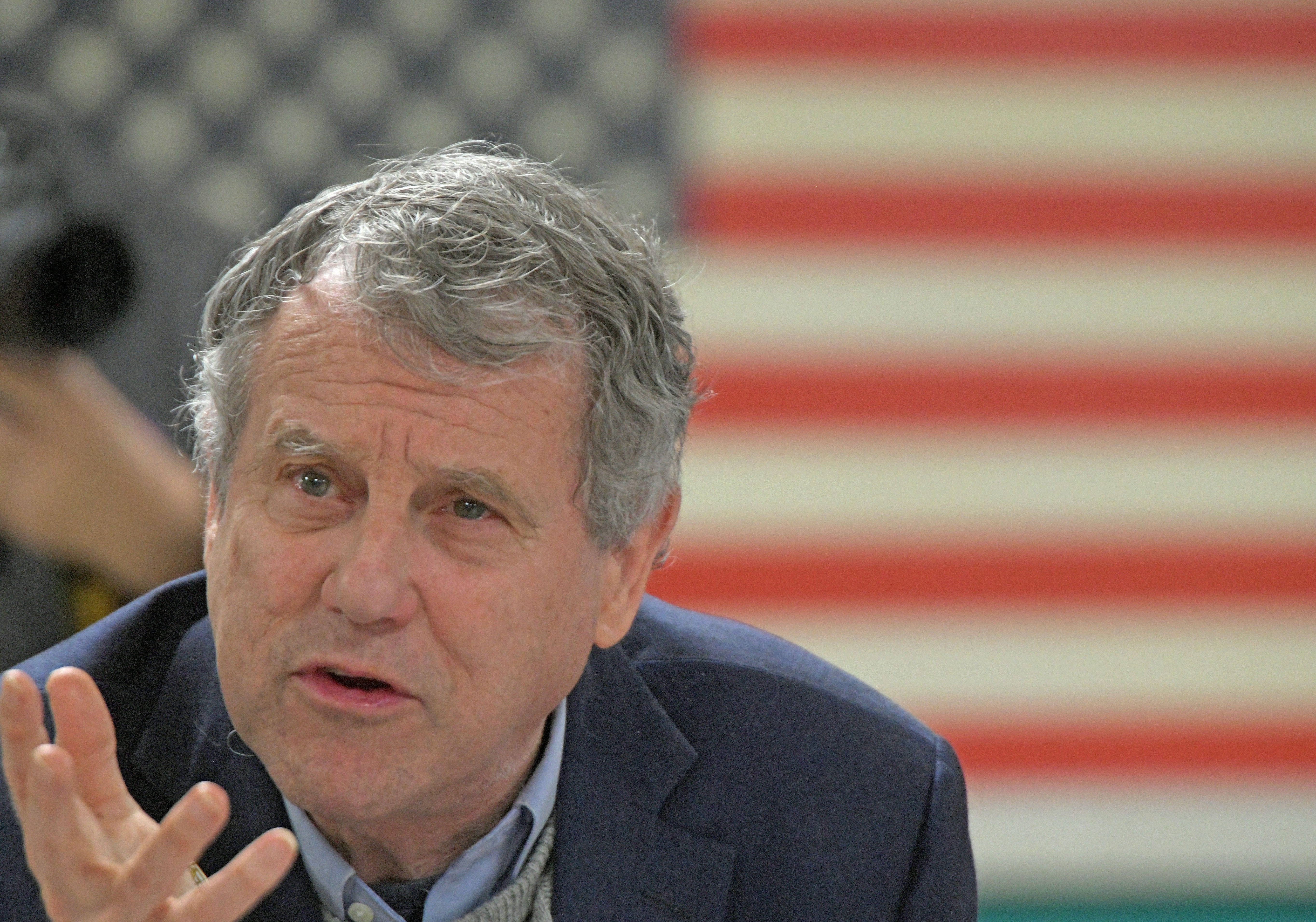 U.S. Senator Sherrod Brown discusses new VA healthcare at Veterans Roundtable in Mansfield