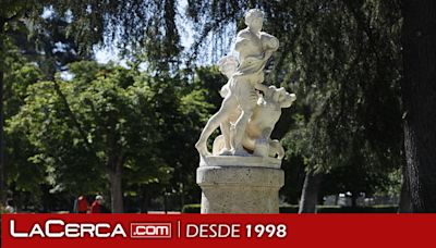 La escultura Hércules y la Hidra de Lerna regresa a los jardines del Buen Retiro tras su restauración