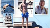 David Beckham shows off his toned body on his £16m superyacht with wife Victoria