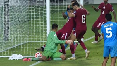 Video: Qatar scores controversial equaliser against India after ball rolls out of play