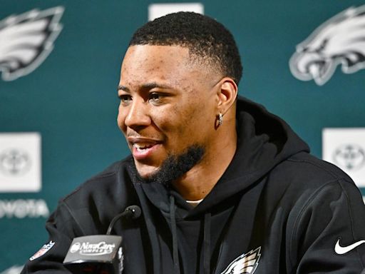 Ex-Giants RB Saquon Barkley feels 'like a rookie again' during first OTAs with Eagles