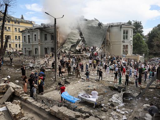 Ukraine-Russia war latest: Children’s hospital hit and 7 killed in ‘massive’ Russian missile attack on Kyiv