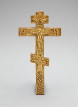 Reliquary or triple cross | British, after Russian original | The ...