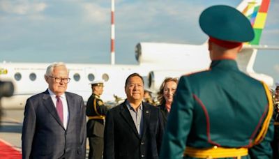 Arce llega a Rusia para cumplir una "importante agenda" de cooperación bilateral