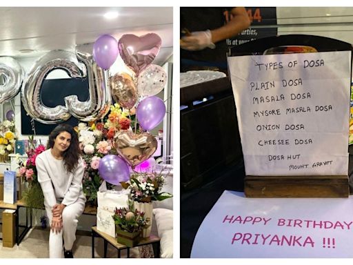 Nick Jonas missed Priyanka Chopra's 42nd birthday bash but made her day 'special from so far'; check out her dosa party