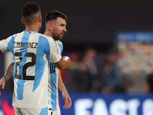 Lionel Messi hits the post; Lautaro Martinez's goal sends Argentina to Copa America quarter-finals | Football News - Times of India