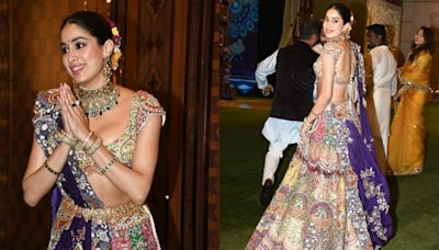 Janhvi Kapoor Blushes as 'Shiku' Sweetly Tells Her To Pose For Paps at Ambani's Puja- Watch