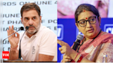 'Humiliating people sign of weakness': Rahul Gandhi to trollers targeting Smriti Irani | India News - Times of India